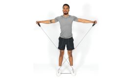 Fitness-Widerstandsband im Beutel