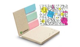 Softcover Memomind Haftnotiz-Set aus Graspapier