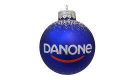 Weihnachtskugel mit Logo