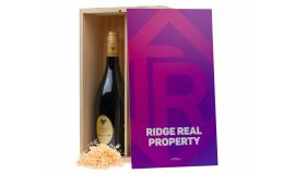 Doppelte Weinkiste aus Holz (750ml)