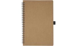 A5 Notizbuch mit Spiralbindung aus recyceltem Karton mit Steinpapier