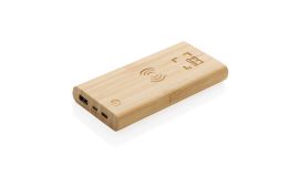 8.000mAh Bambus-Wireless-Powerbank
