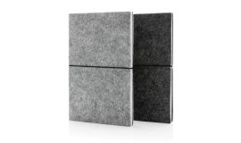 A5-Softcover-Notizbuch aus GRS zertifiert recyceltem Filz