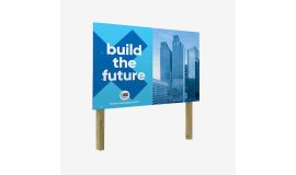 Werbeschild mit Schutzschicht