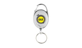 Roller-Clip-Schlüsselanhänger aus RCS recyceltem ABS